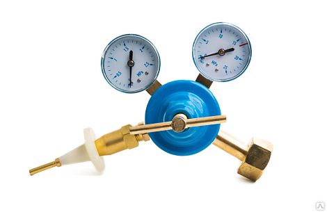 Редуктор газового балона QUATTRO ELEMENTI QE-3300/4000/5000Gi 0.03 bar. с шлангом (798-737-21)